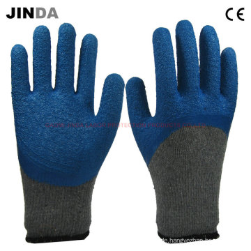 Blaue Latex Sicherheit Hand Handschuhe (LH003)